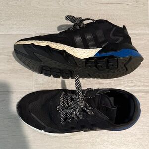 adidas Black and Blue Athletic Sneakers